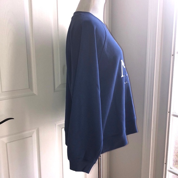 Old Navy Sea Blue White Logo Crewneck Sweatshirt size XL - Picture 10 of 16